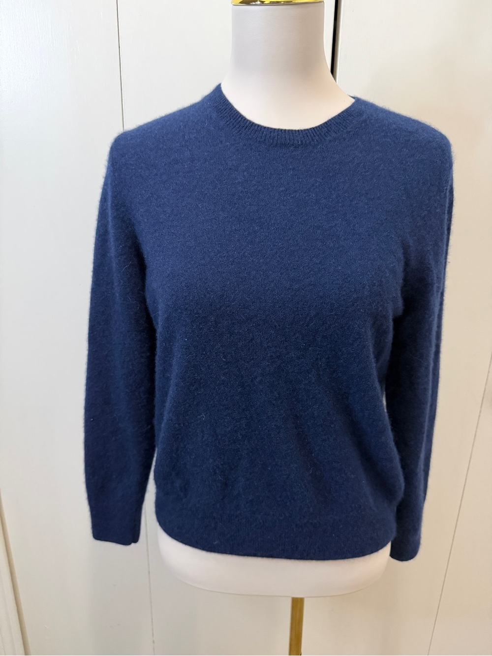 Quince Navy Crewneck Sweater